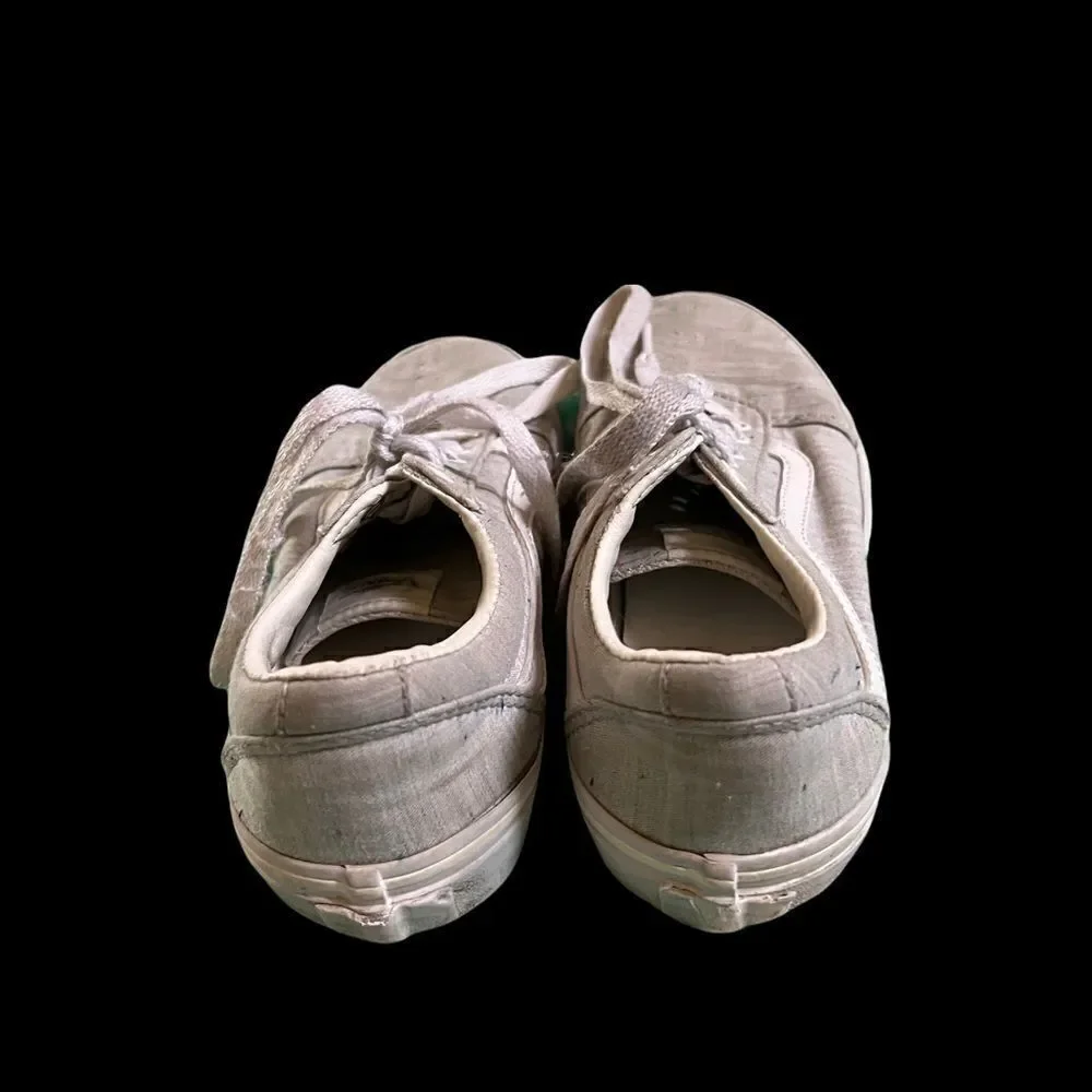 Vans Old‎ Skool Speckle Jersey Grey White Women's 7.5 Skater Shoes